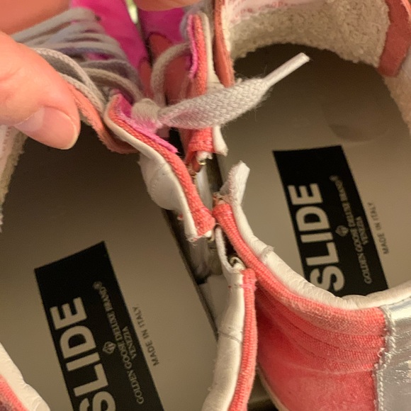 ✨SOLD✨NIB GOLDEN GOOSE HIGHLIGHTER PINK SLIDE 38/8 - Picture 3 of 8